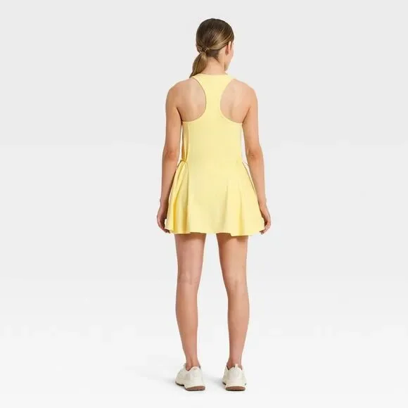 JoyLab - Women's Washed Jersey Active Dress - JoyLab Yellow Yellow - Picture 2 of 4